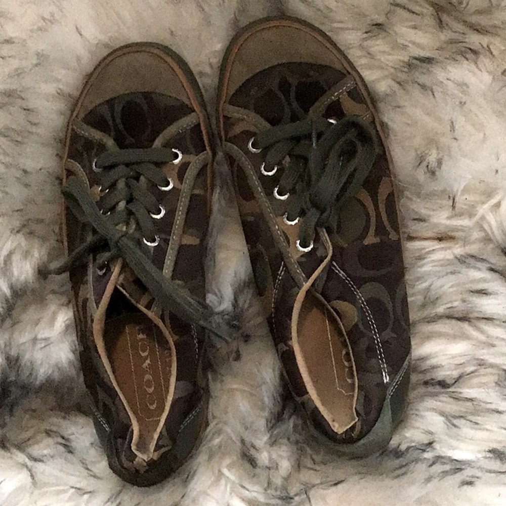 Army Green Logo COACH sneakers